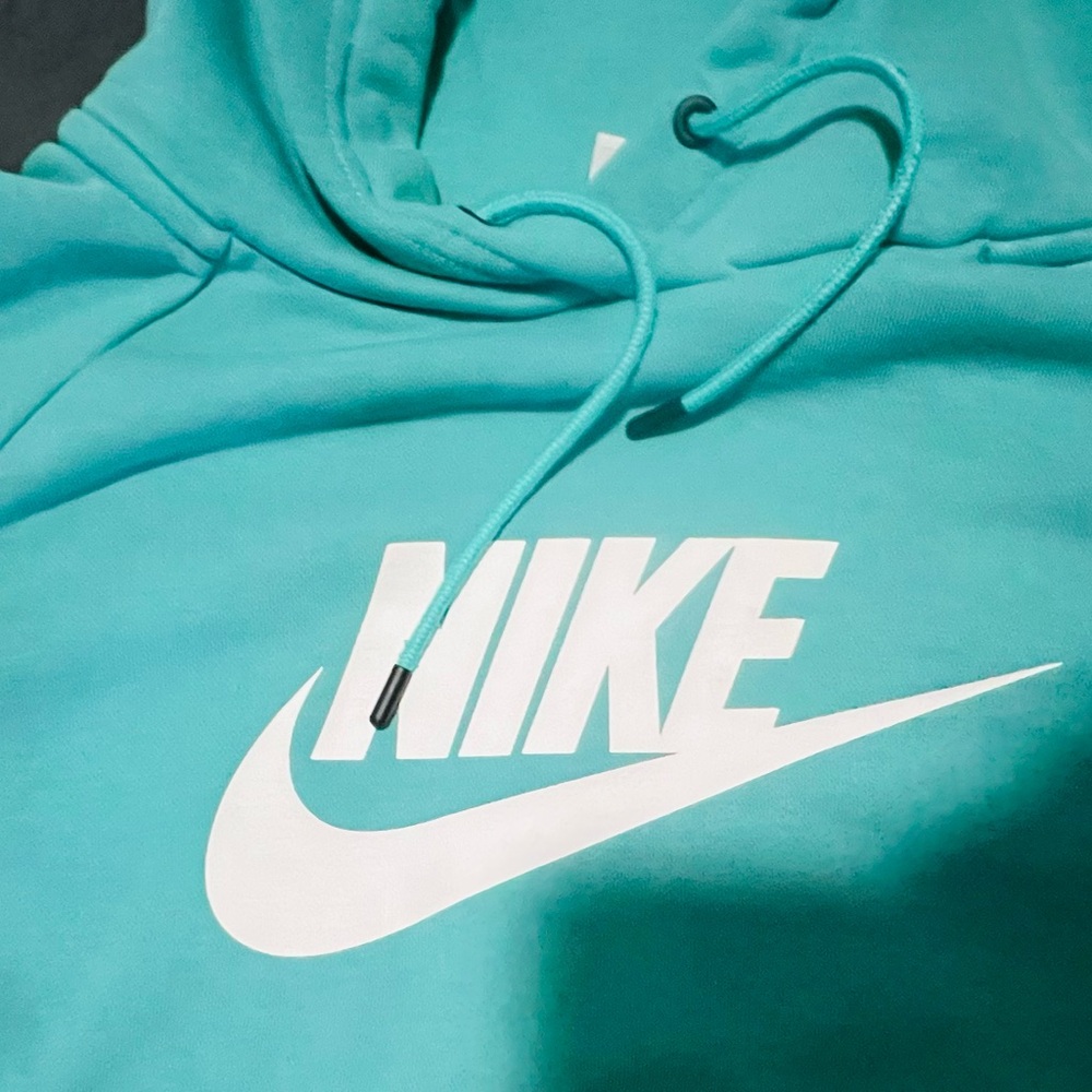 Nike Teal Crewneck Sweatshirt with White Logo - Picture 4 of 4